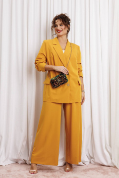 Брюки, жакет Anastasia м-1337 горчица - фото 4