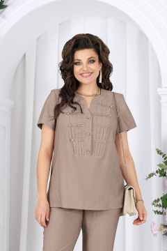 Блуза, брюки Ninele 6003 коричневый - фото 2