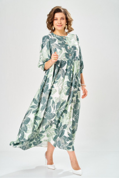 Платье AXXA 55234 оливковый - фото 5