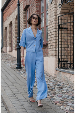 Брюки, жакет iLOKA 25ILor3 голубой - фото 5