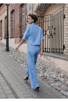 Брюки, жакет iLOKA 25ILor3 голубой - фото 4