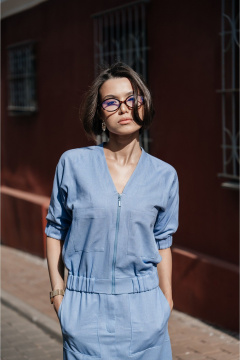 Куртка, юбка iLOKA 25ILor6 голубой - фото 4