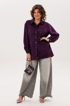 Рубашка Anelli 1819 слива - фото 2