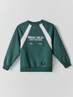 Свитшот Mark Formelle 123500/25-39728П-2 темная_зелень_печать_1_сл_на_пол_1сл_на_пол - фото 3