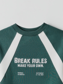 Свитшот Mark Formelle 123500/25-39728П-2 темная_зелень_печать_1_сл_на_пол_1сл_на_пол - фото 4