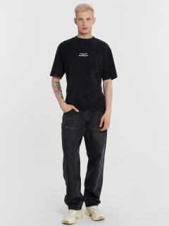 Футболка Mark Formelle 111883/25-ОБР5436П-0 ACID_WASH_черный_печать_009.2_Эйсид_1_сл_на_пол - фото 1