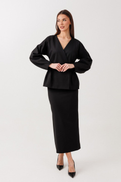 Жакет, юбка V&N Fashion 1113 черный - фото 4