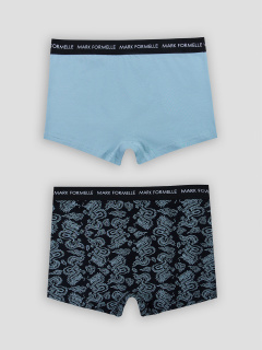 Трусы Mark Formelle 411228-2/25-5164П-5 полынь_драконы_на_чёрном_3_сл_1тр_на_ЛВ_дет - фото 5