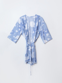 Халат Mark Formelle 552277/25-39502ПП-9 цветы_на_св.голубом - фото 2