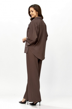 Блуза, брюки ZigzagStyle 559-2 шоколадный мусс - фото 4