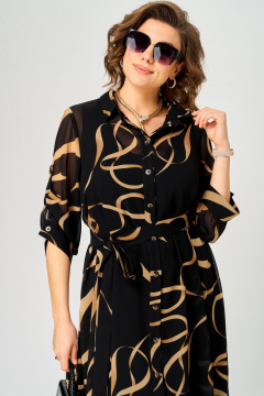 Платье EVA GRANT 7046 принт_ленты - фото 5