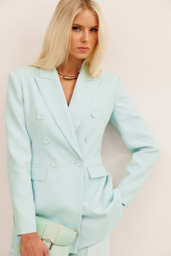 Брюки, жакет KOKOdea 30014 светло-бирюзовый - фото 2