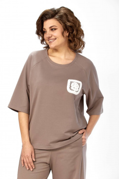 Брюки, майка Диомант 2156 капучино - фото 3