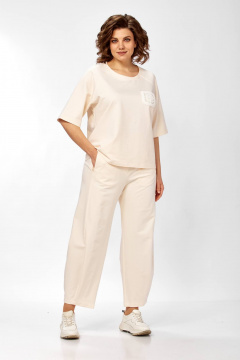 Брюки, майка Диомант 2156 сливочный - фото 1