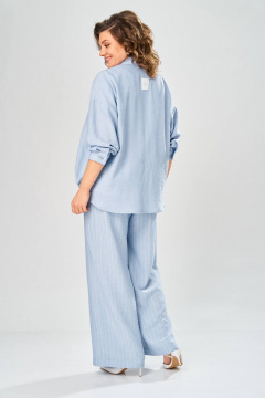 Брюки, кардиган, майка Диомант 2166 голубой - фото 5