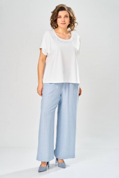 Брюки, кардиган, майка Диомант 2166 голубой - фото 4