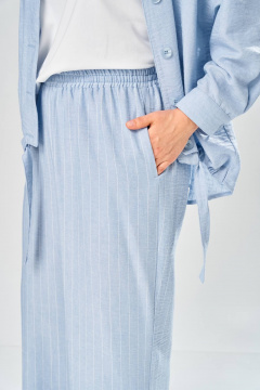 Брюки, кардиган, майка Диомант 2166 голубой - фото 3