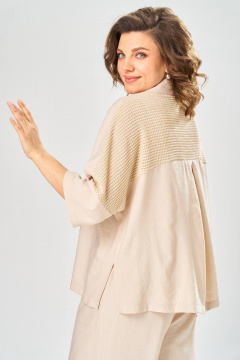 Брюки, рубашка Диомант 2159 крем - фото 4