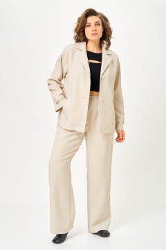 Брюки, жакет Vilena 1150 бежевый - фото 2