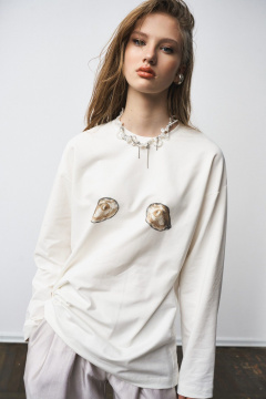 Лонгслив MilMil 1300 молоко - фото 4