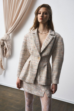 Жакет, юбка MilMil 1307 рогожка - фото 1