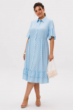 Платье Anelli 1555 небесный-цвет - фото 4