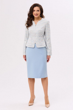Жакет, юбка Golden Valley 6761 голубой - фото 1