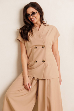 Брюки, жилет Anastasia 1330 бежевый - фото 4