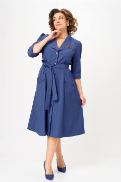 Платье Anastasia 1318.1 синий - фото 5