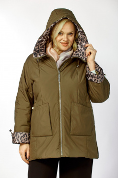 Куртка Shetti 2215 хаки - фото 5