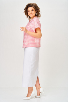 Жакет, юбка Michel chic 1422 шелковая_пудра - фото 4