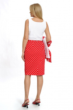 Жакет, топ, юбка Alani Collection 2533 красный - фото 5