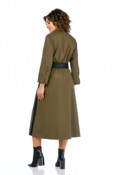 Платье Rishelie 1007 хаки - фото 3