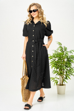 Платье AVA fashion М-187 черный - фото 2