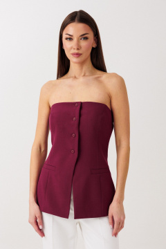 Топ V&N Fashion 1120 бордовый - фото 1