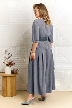 Блуза, юбка AGATTI 5899 серо-синий - фото 4