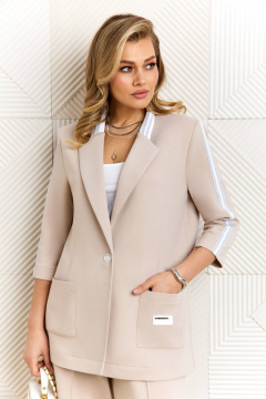 Брюки, жакет AGATTI 5900-2 песочный - фото 4