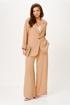 Брюки, жакет Michel chic 1446 бежевый - фото 1