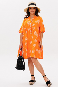 Платье Mubliz 348 оранжевый - фото 1
