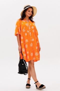 Платье Mubliz 348 оранжевый - фото 4