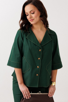 Брюки, жакет Mubliz 329 изумруд - фото 5