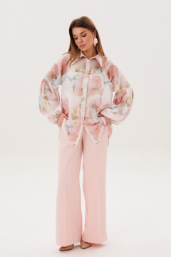 Блуза Ambera Style 1142 акварель цветы - фото 2