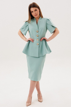 Жакет, юбка Ambera Style 2157-1 мята - фото 1