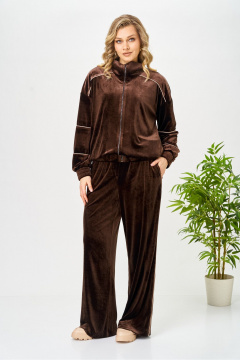 Брюки, свитшот AVA fashion М-166.01 коричневый - фото 1