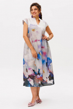 Платье Anelli 1424.1 анютины_глазки - фото 5