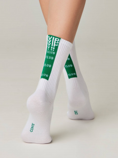 Носки CONTE ACTIVE белый-зеленый 20С-20СП 433 - фото 2