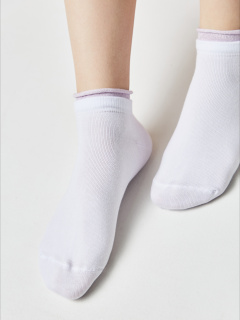 Носки CONTE ACTIVE белый-сиреневый 12С-32СП 035 - фото 1