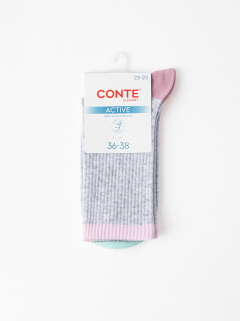 Носки CONTE ACTIVE светло-серый 20С-20СП 964 - фото 1