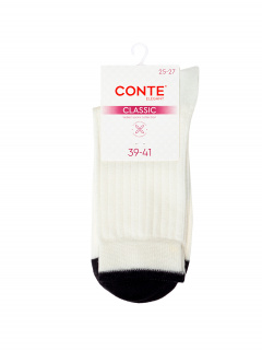 Носки CONTE CLASSIC молочный-черный 25С-32СП 785 - фото 2
