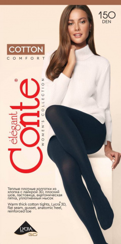 Колготки CONTE COTTON 150 chocolate 7С-72СП - фото 2